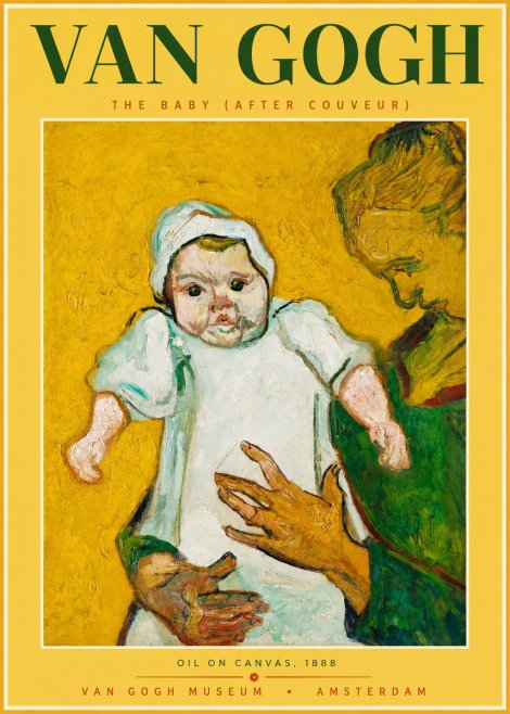 Van Gogh The Baby (After Couveur) No2 - Póster