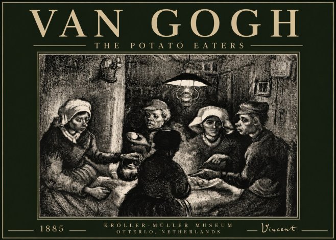 Van Gogh The Potato Eaters I No5 - Póster