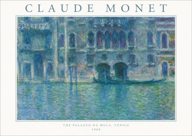 Monet The Palazzo Da Mula, Venice No1 - Póster