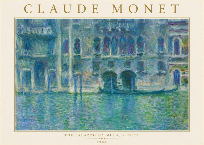Monet The Palazzo Da Mula, Venice No5 - Póster