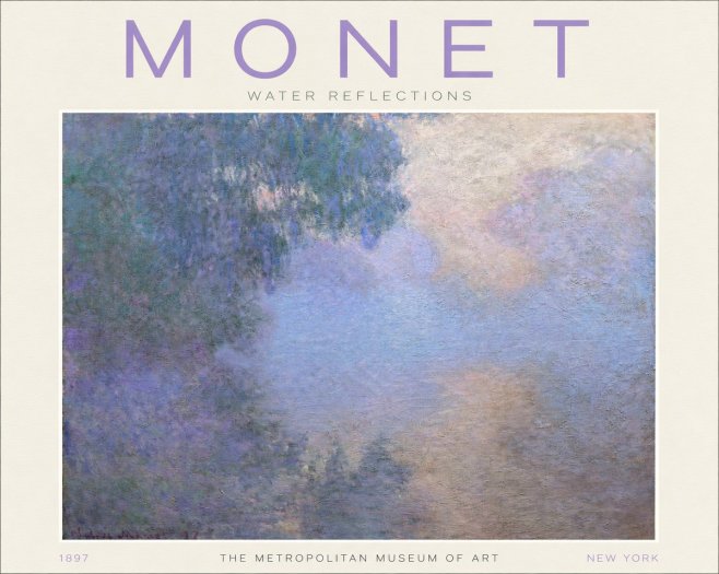 Monet Water Reflections No2 - Póster