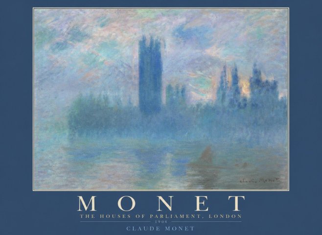 Monet The Houses of Parliament, London I No2 - Póster