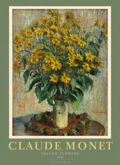 Monet Yellow Flowers No2 - Póster