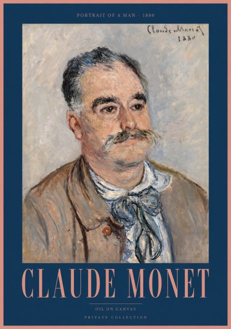 Monet Portrait of a Man No2 - Póster