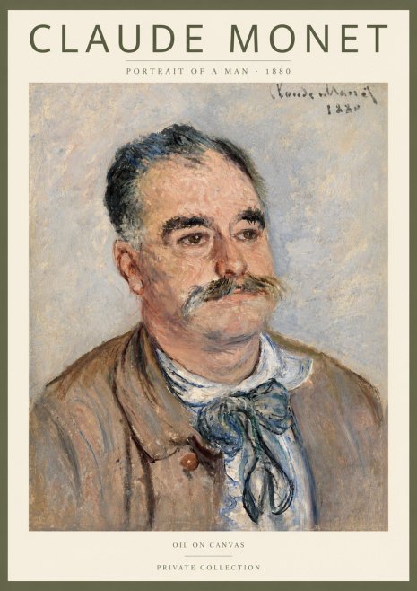 Monet Portrait of a Man No3 - Póster