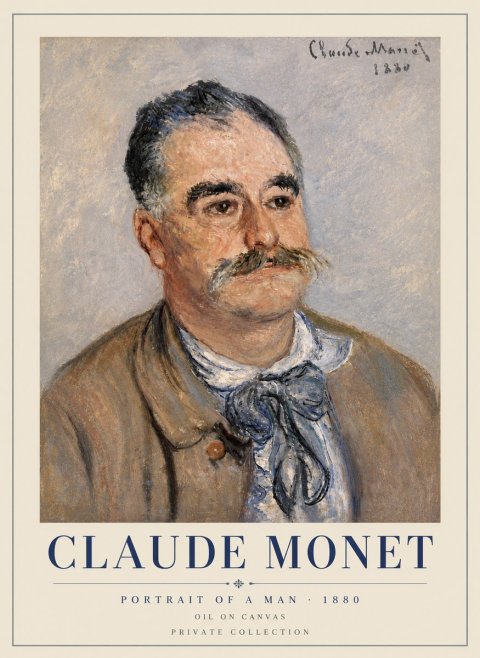 Monet Portrait of a Man No6 - Póster