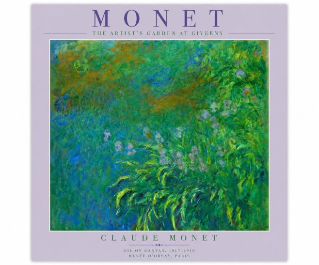 Monet The Artist's Garden at Giverny No4 - Póster