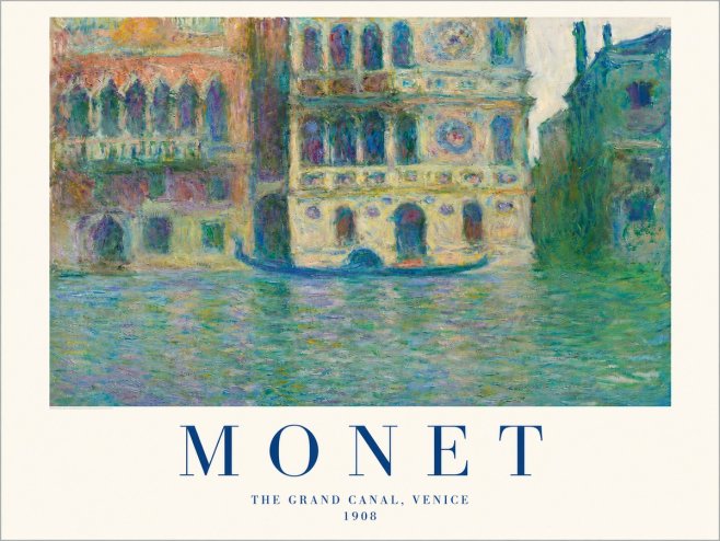 Monet The Grand Canal, Venice No2 - Póster