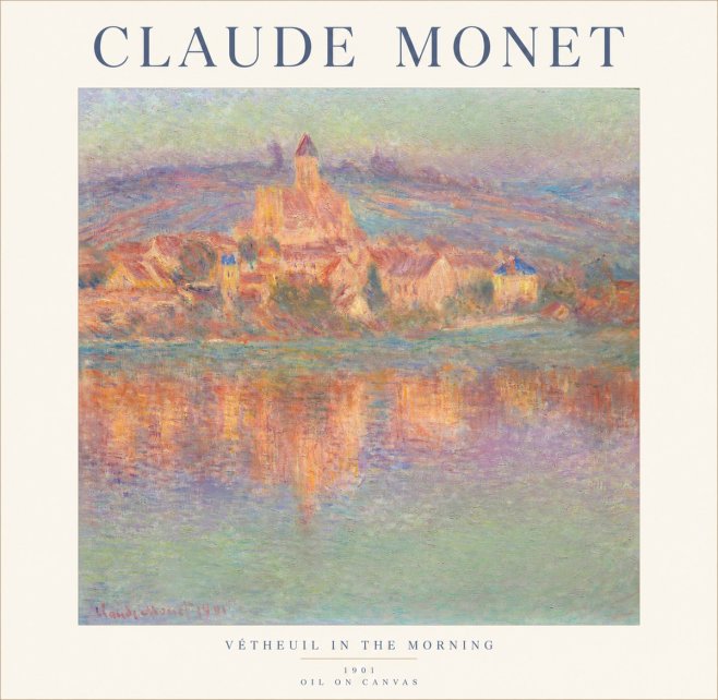 Monet Vétheuil in the Morning No1 - Póster