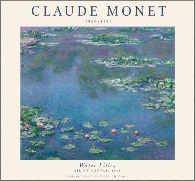 Monet Water Lilies I No1 - Póster