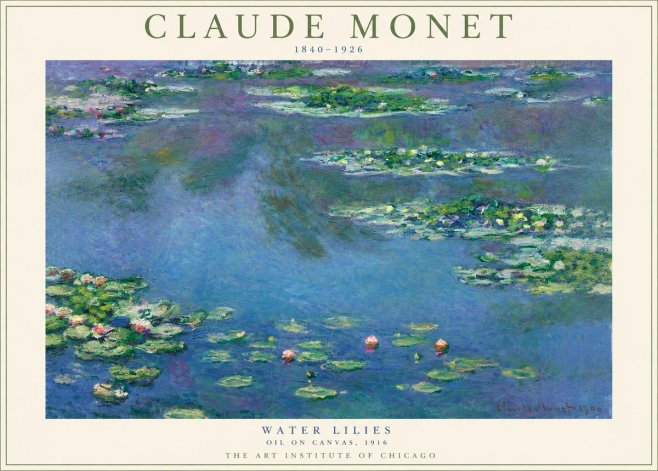 Monet Water Lilies I No3 - Póster