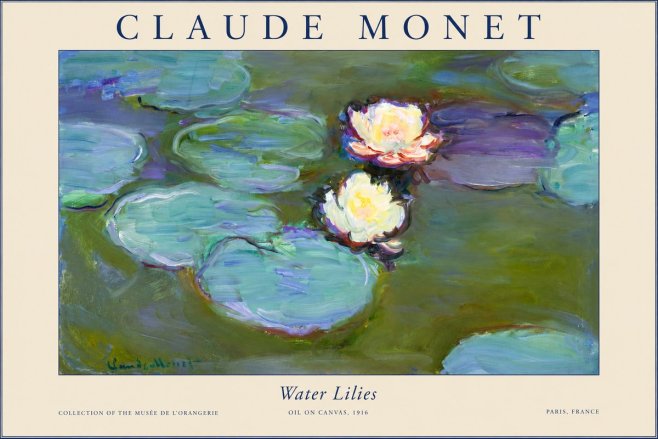 Monet Water Lilies II No1 - Póster