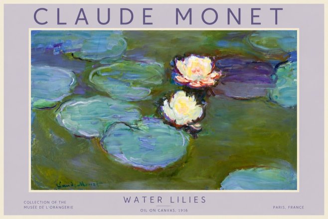 Monet Water Lilies II No4 - Póster