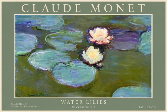 Monet Water Lilies II No6 - Póster