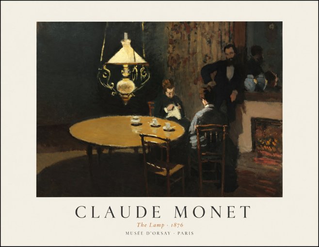 Monet The Lamp No1 - Póster