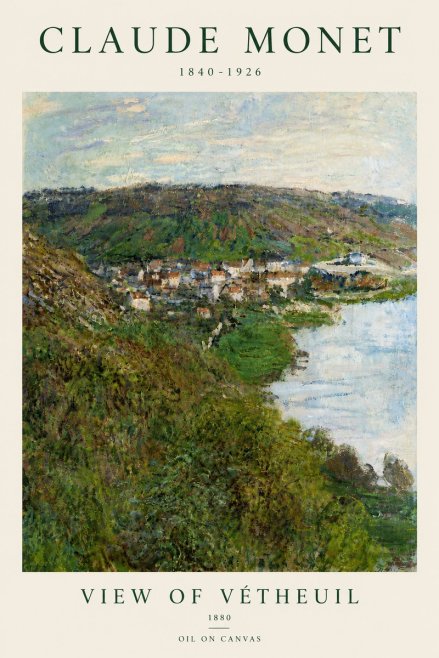 Monet View of Vétheuil II No5 - Póster