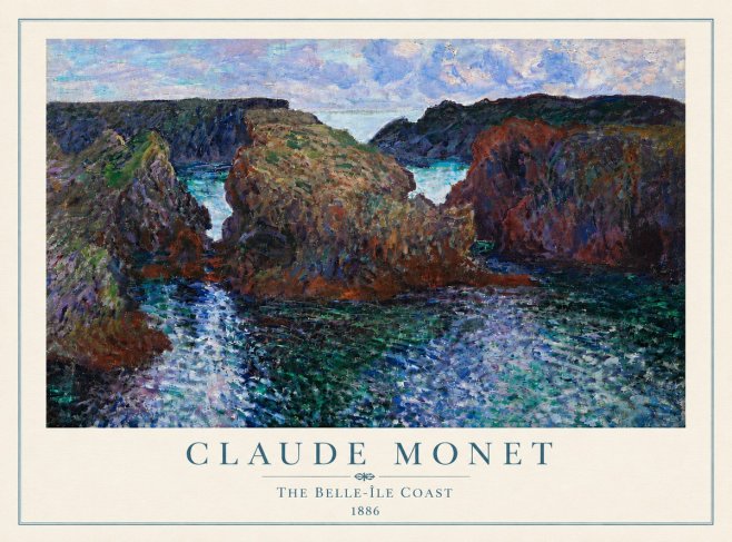 Monet The Belle-île Coast No5 - Póster
