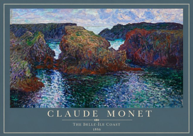 Monet The Belle-île Coast No6 - Póster