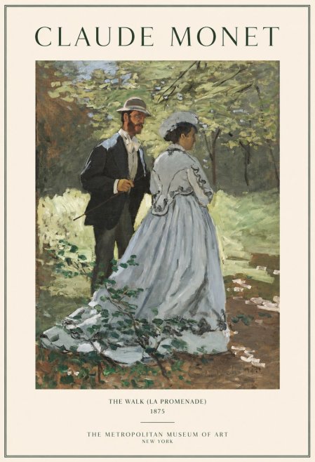 Monet The Walk (La Promenade) No1 - Póster