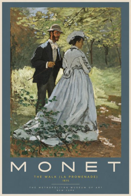 Monet The Walk (La Promenade) No2 - Póster