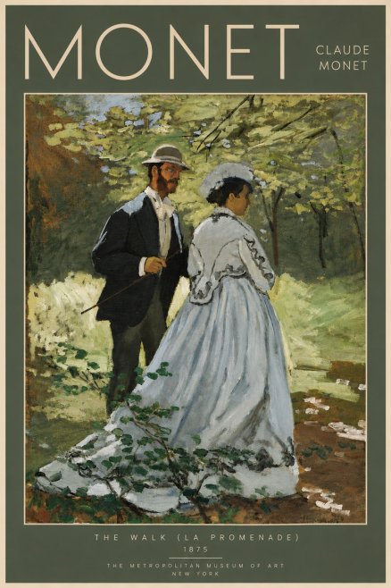 Monet The Walk (La Promenade) No5 - Póster