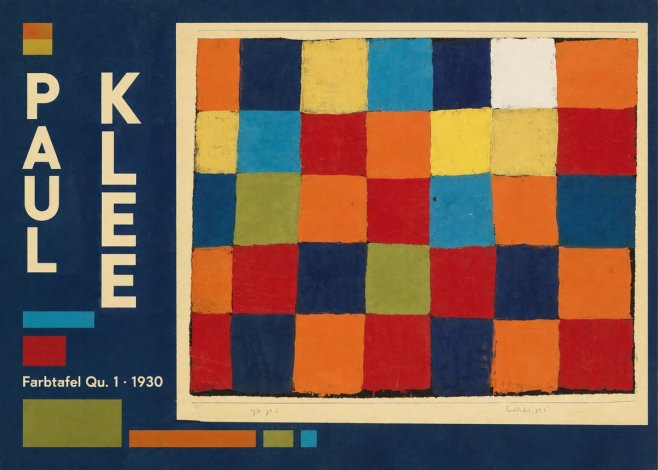 Paul Klee Farbetafel Qu 1 · 1930 No4 - Póster