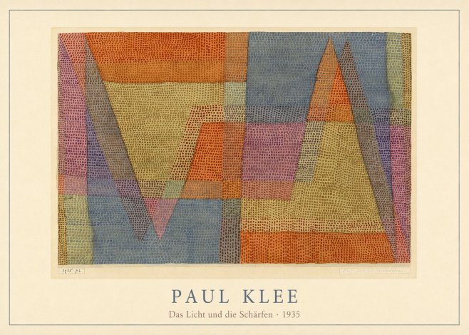 Paul Klee Das Licht Und Die Schärfen No4 - Póster