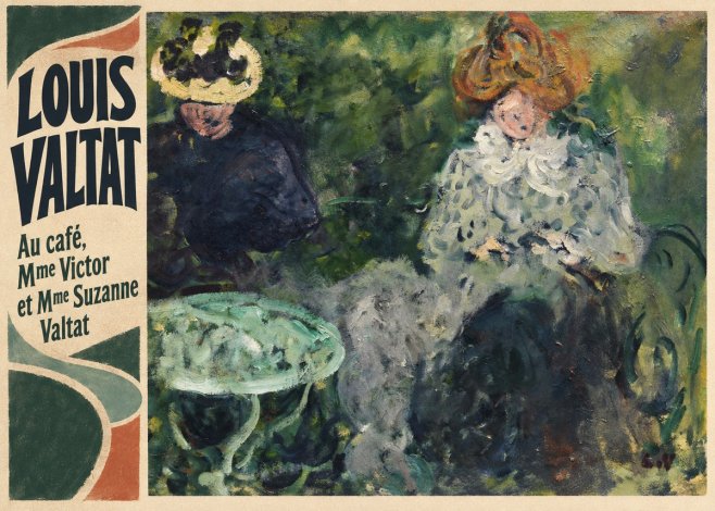 Louis Valtat Au Café, Mme Victor Et Mme Suzanne Valtat No5 - Póster