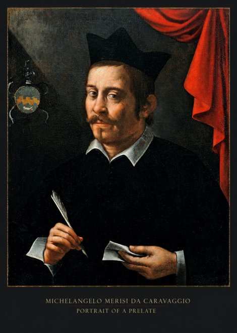 Michelangelo Merisi da Caravaggio Portrait of a Prelate No5 - Póster