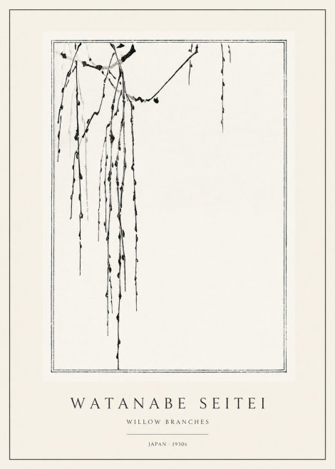 Watanabe Seitei Willow Branches I No1 - Póster