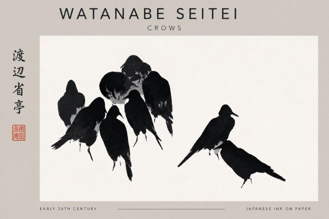 Watanabe Seitei Crows No3 - Póster