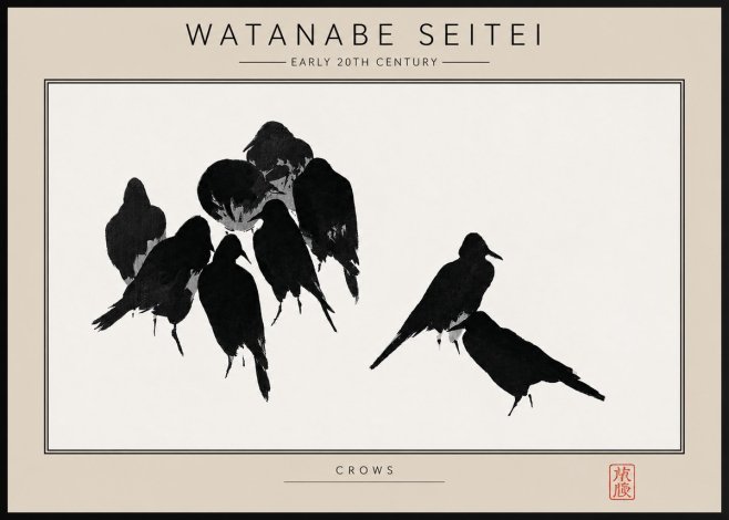Watanabe Seitei Crows No4 - Póster