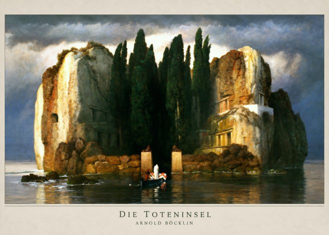 Arnold Böcklin Die Toteninsel II No2 - Póster