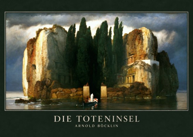 Arnold Böcklin Die Toteninsel II No3 - Póster