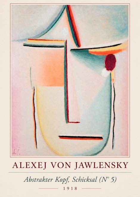 Alexej von Jawlensky Abstrakter Kopf, Schicksal (N°5) No2 - Póster