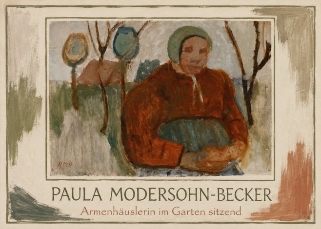 Paula Modersohn-Becker Armenhäuslerin Im Garten Sitzend No1 - Póster