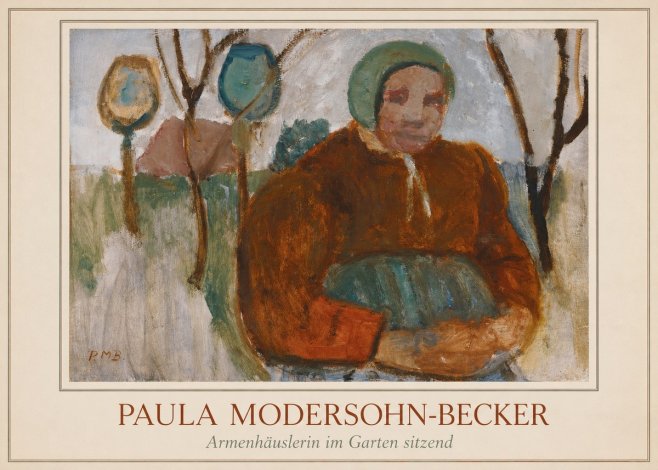 Paula Modersohn-Becker Armenhäuslerin Im Garten Sitzend No3 - Póster