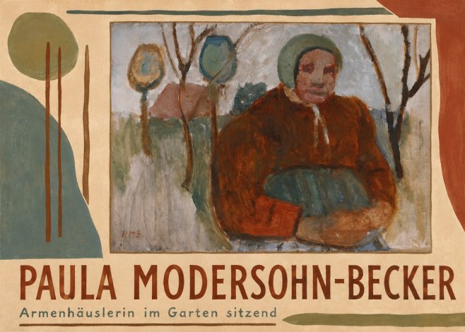 Paula Modersohn-Becker Armenhäuslerin Im Garten Sitzend No4 - Póster