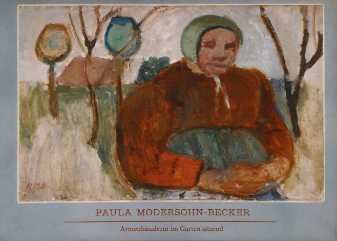 Paula Modersohn-Becker Armenhäuslerin Im Garten Sitzend No5 - Póster