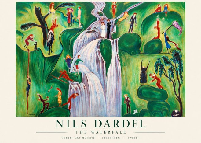 Nils Dardel The Waterfall No1 - Póster