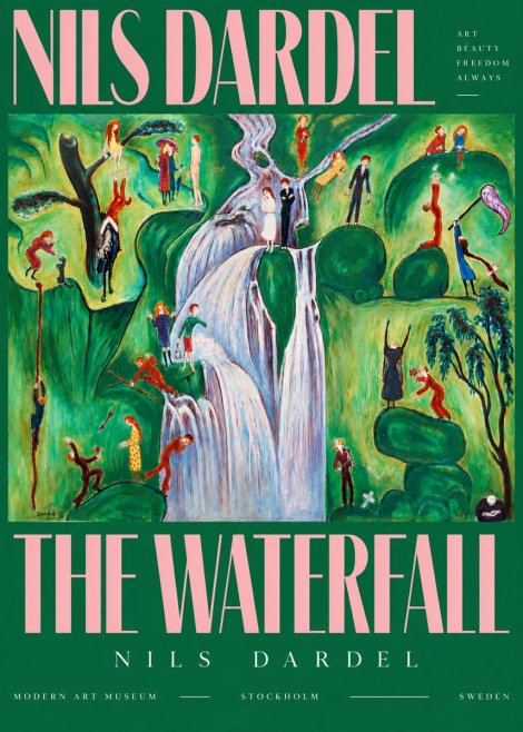 Nils Dardel The Waterfall No4 - Póster