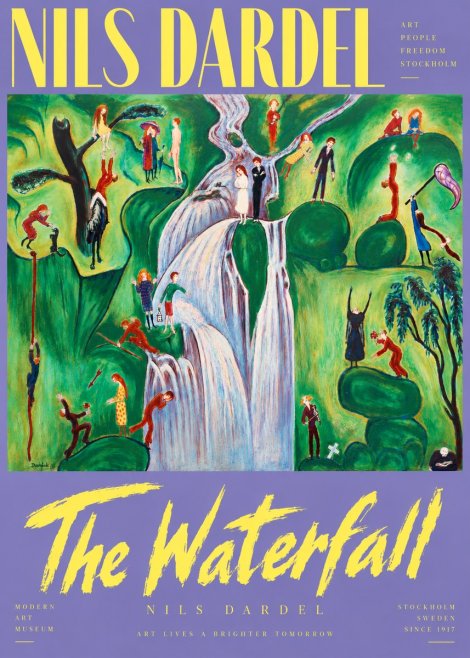 Nils Dardel The Waterfall No6 - Póster