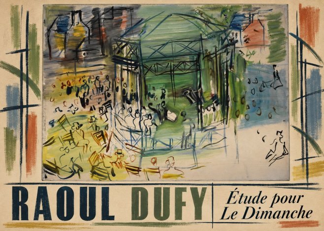 Raoul Dufy Étude Pour Le Dimanche No3 - Póster