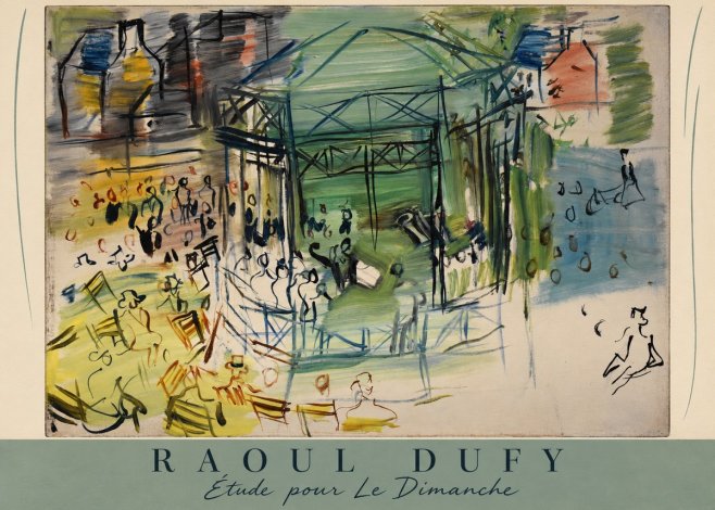 Raoul Dufy Étude Pour Le Dimanche No6 - Póster