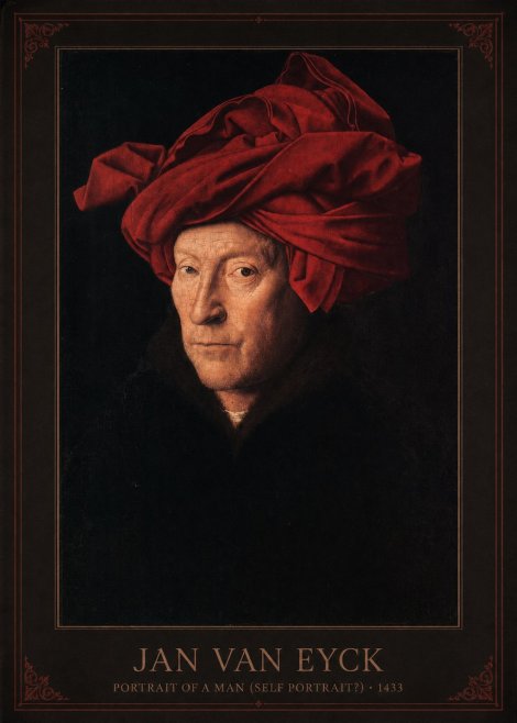 Jan van Eyck Portrait of a Man (Self Portrait?) No1 - Póster
