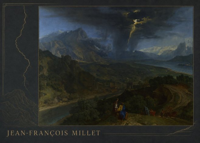 Jean-François Millet The Thunderbolt No2 - Póster