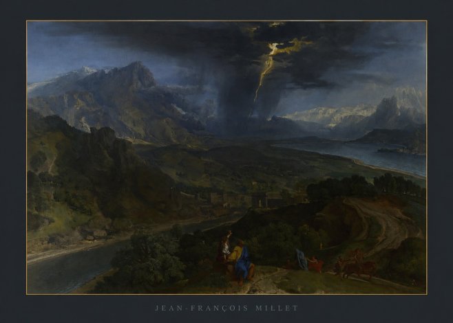 Jean-François Millet The Thunderbolt No6 - Póster