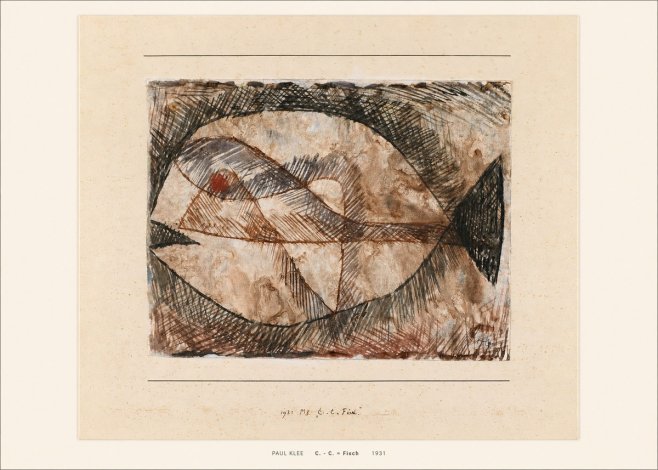 Paul Klee C. - C. = Fisch No5 - Póster