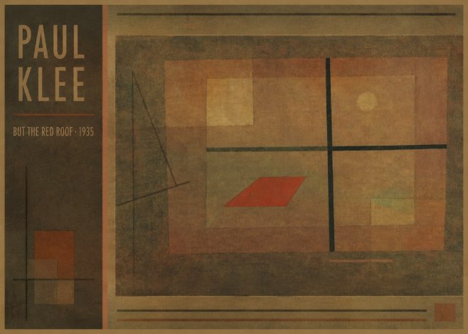 Paul Klee But the Red Roof No2 - Póster