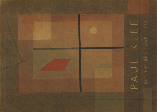 Paul Klee But the Red Roof No4 - Póster